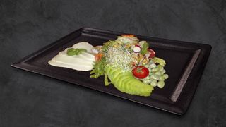 Avocado mozzarella salata