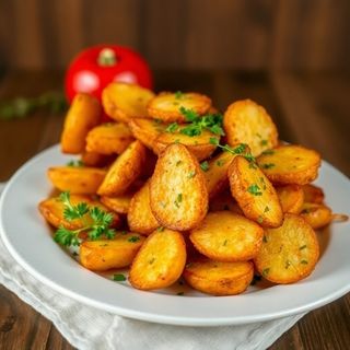 Картофель жареный с грибами