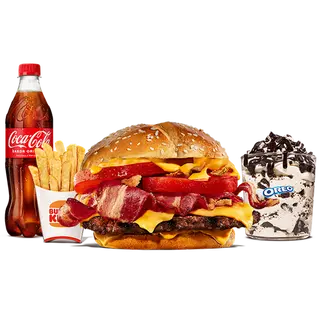 Menu Completo Duo Bacon (1 Carne)