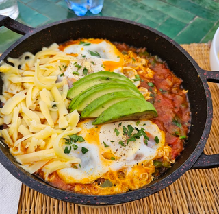 Shakshuka With Avocado  &Cheese