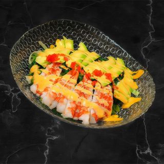 Ensalada De Gambas y mango