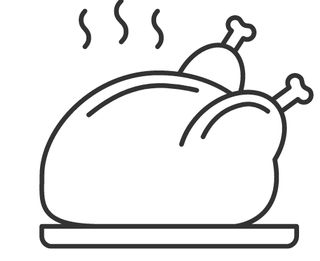 Kurczak z rożna/ cały/ 4 ćwiartki