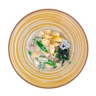 Gnocchi z gruszką i parma