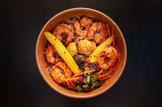 Фунчоза з креветкою та устричним соусом 450г