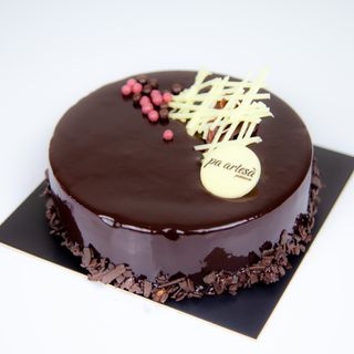 Pastel chocolate negro texturas pequeño (400 gr.)