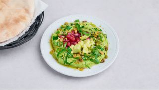 Hummus & awokado (v)