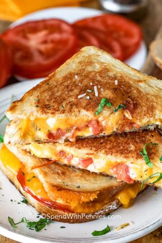 Tomato grilled cheese