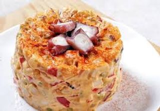2 Plato De Ensaladilla De Pulpo