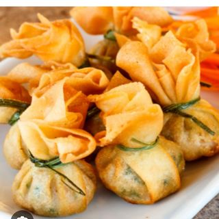 Saquitos de langostinos