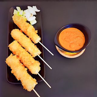 208 Pinchitos De Tofú Con Salsa Satay