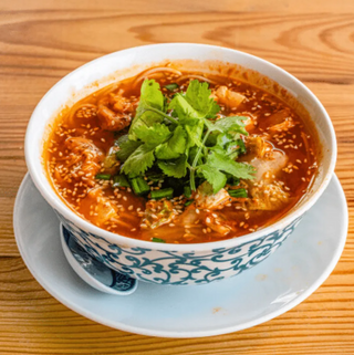 Kimchi ostry bulion z kimchi