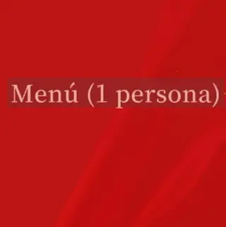 Menú (1 persona)