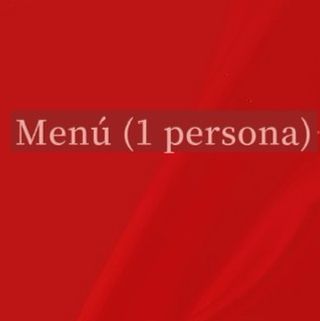 Menú (1 persona)