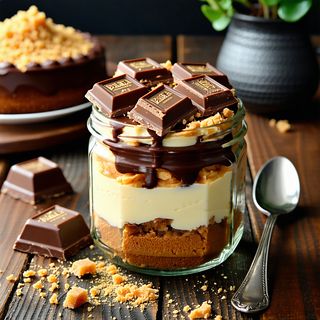 Чийзкейк Тоблерон в бурканче