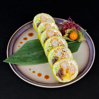 RS Rolka w płatku sojowym z krewetkami w tempurze