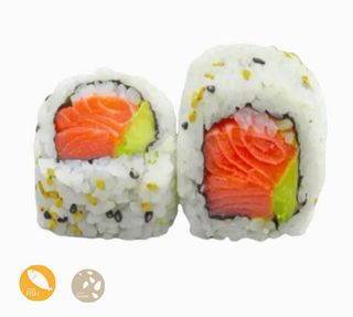 Roll Salmón Y Aguagate (4 Pzs.)