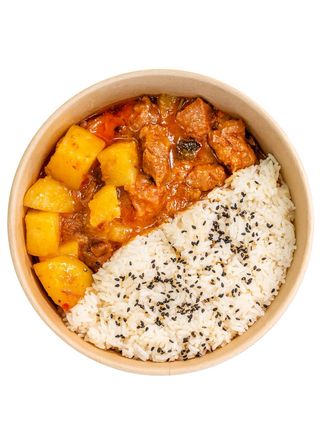 Riso con manzo al curry