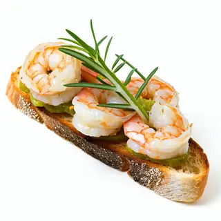 2. Tostada Con Gamba Y Sésamo
