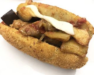 Crocchè ripieno di melanzane