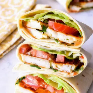 Menú de Sándwich Halloumi Queso