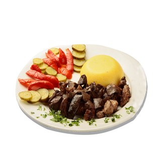 Pomana porcului cu mamaliguta si muraturi