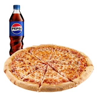 Średnia pizza + 0,5 l Pepsi - 15 zł taniej