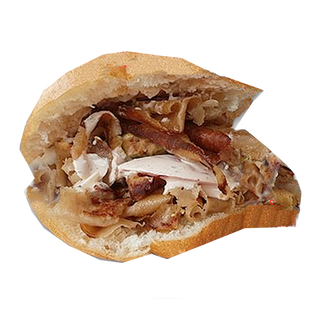 Kebab pan pita sólo carne