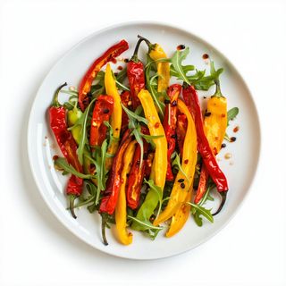 Salata pečena paprika