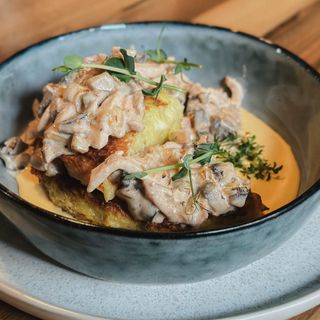 Дерун фірмовий з телятиною   sous-vide 