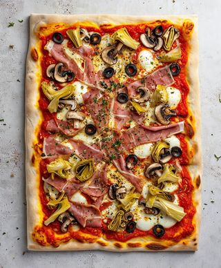 Pizza Capricciosa (30 x 40 Cm.)