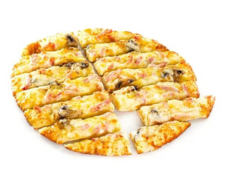 Сырные палочки с ветчиной и грибами