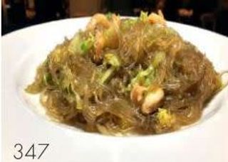 347. Spaghetti di soia con gamberi