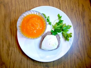 Бюфштекс на пару с тыквенным пюре