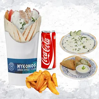 Menu Gyros Tatziki  Spanakopita