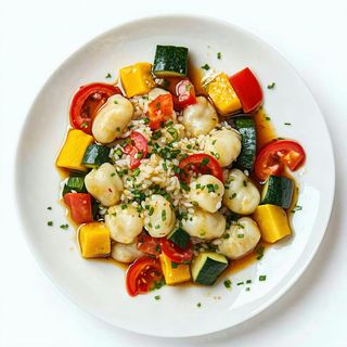 Gnocchi di riso con  verdure
