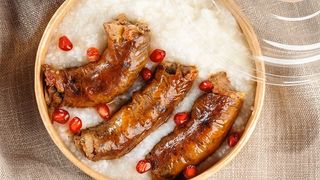 ღომი და შემწვარი კუპატი