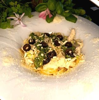 Makaron Spinaci con pollo