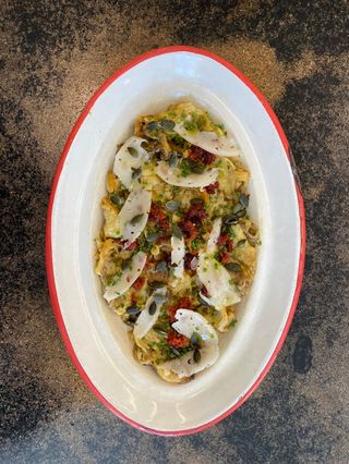 Berenjena a la llama ahumada