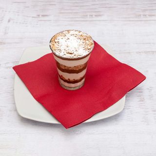 Coppa chef sbriciolata con crema al mascarpone e Nutella