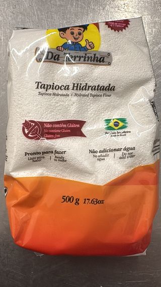 Tapioca hidratada da terrinha, goma de tapioca  500g
