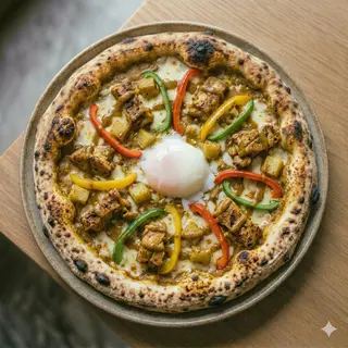 Pizza Curry 33 Cm.