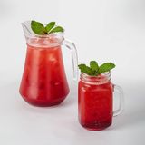 Лимонад с клубничной мякотью