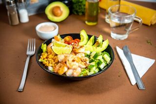 Exotic shrimp salad