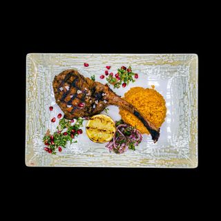 Tomahawk cu cartofi aurii