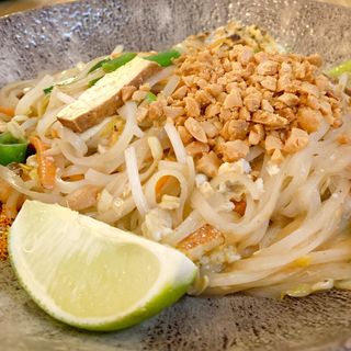 Pad Thai. Fideos de arroz Thai