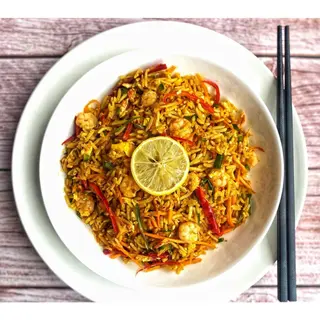 Singapore Shrimp Fried Rice