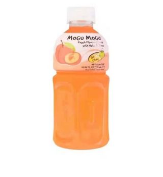 Mogu mogu Peach flavored drink with nata de coco