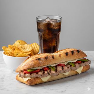 Menú Bocadillo De Lomo Y Queso