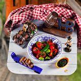 ქართული კიტრი-პომიდვრის სალათი