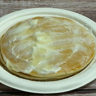 Pancakes Cream Cheesy Honey Drizzle